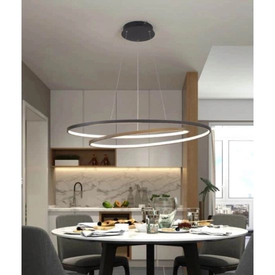 Lampa wisząca DIMM DOUBLE RING 60W + Pilot Domeno Lighting - zdjęcie dodatkowe 1